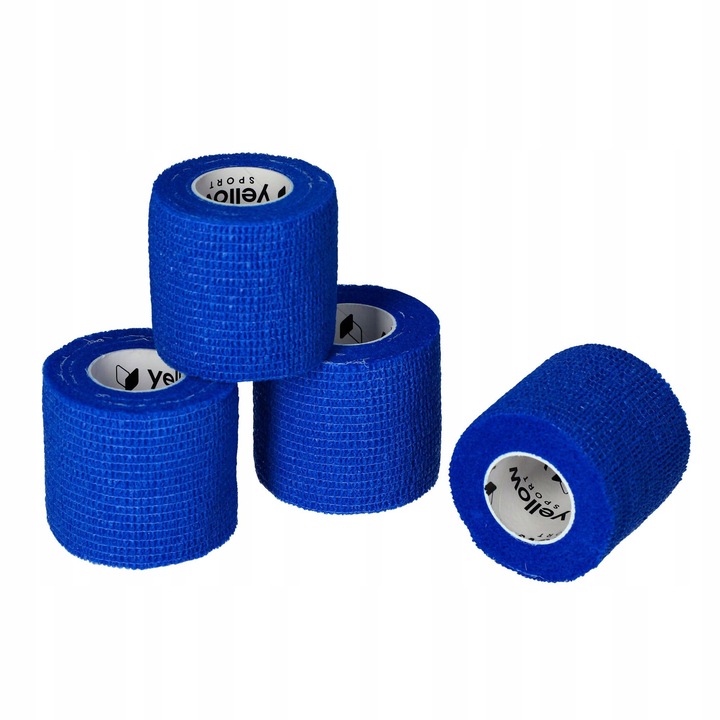 Suport pentru glezne, benzi pentru a tine sosete si aparatoare pentru tibie - albastru 4 buc.