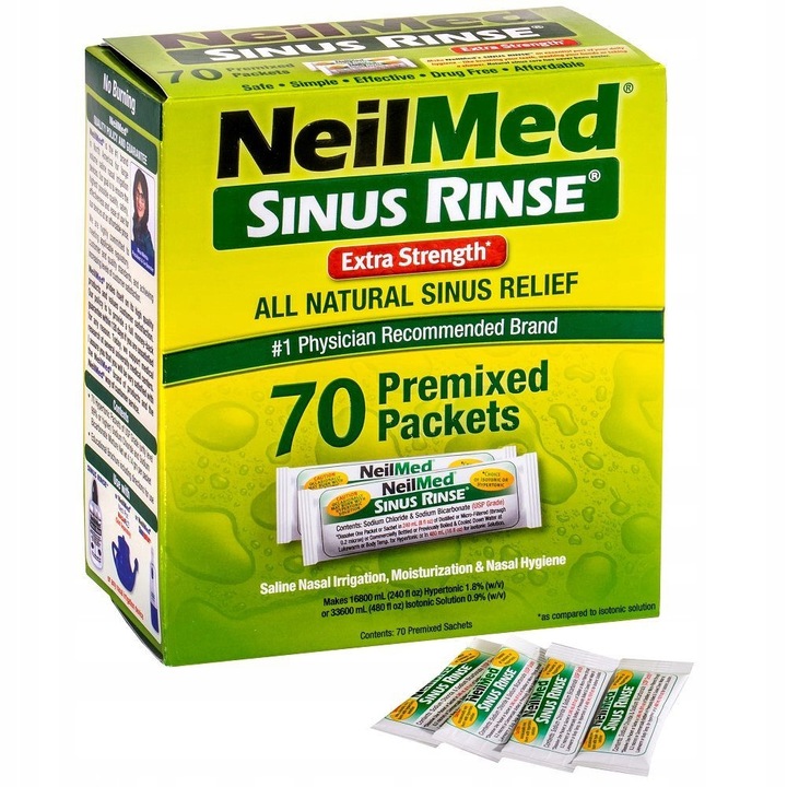 Sinus Rinse Hypertonic (puternic) - set pentru adulti si copii peste 6 ani