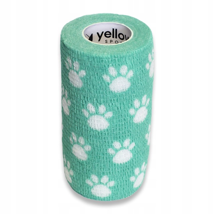 Самозалепващи се превръзки 10см x 4.5м ЗЕЛЕН ОТПЕЧАТЪК НА ЛАПИЧКА - 1 бр.