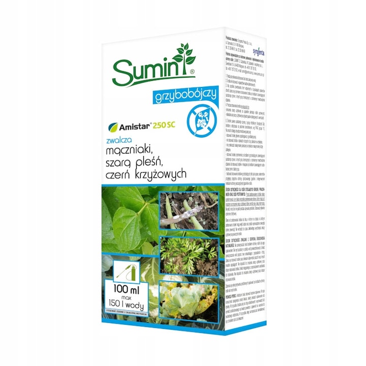 Fungicid Amistar, 100ml, pentru protectia plantelor, actiune sistemica, 250g/l azoksystrobina