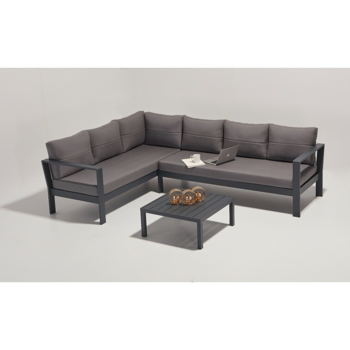 Set de gradina Gianni Helena Antracit 272x202x65 cm