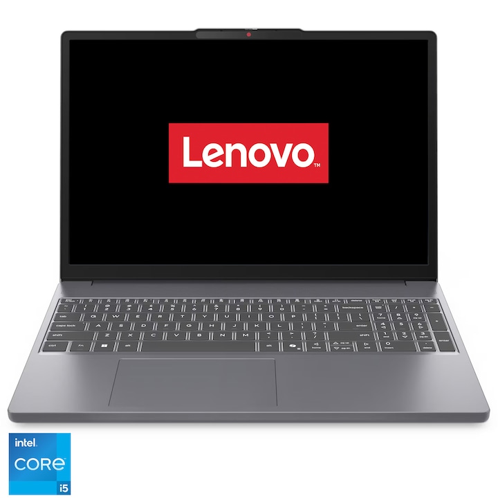 Лаптоп Lenovo IdeaPad Slim 3 15IRH10, Intel® Core™ i5-13420H, 15.3" WUXGA, IPS, 24GB DDR5 RAM, 1TB SSD, Intel® UHD Graphics, No OS, Luna Grey