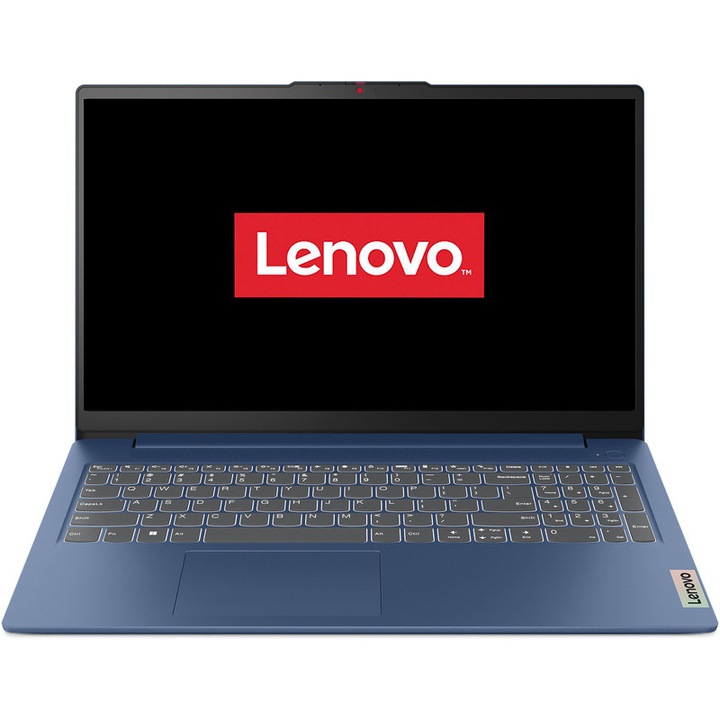 Lenovo IdeaPad Slim 3 15ABR8 laptop AMD Ryzen™ 7 5825U processzorral, akár 4,5 AGHz-ig, 15,6" FullHD kijelzővel, 8 GB DDR4 RAM-mal, 512 GB SSD-vel, AMD Radeon™ grafikus kártyával, operációs rendszer nélkül, Abyss Blue