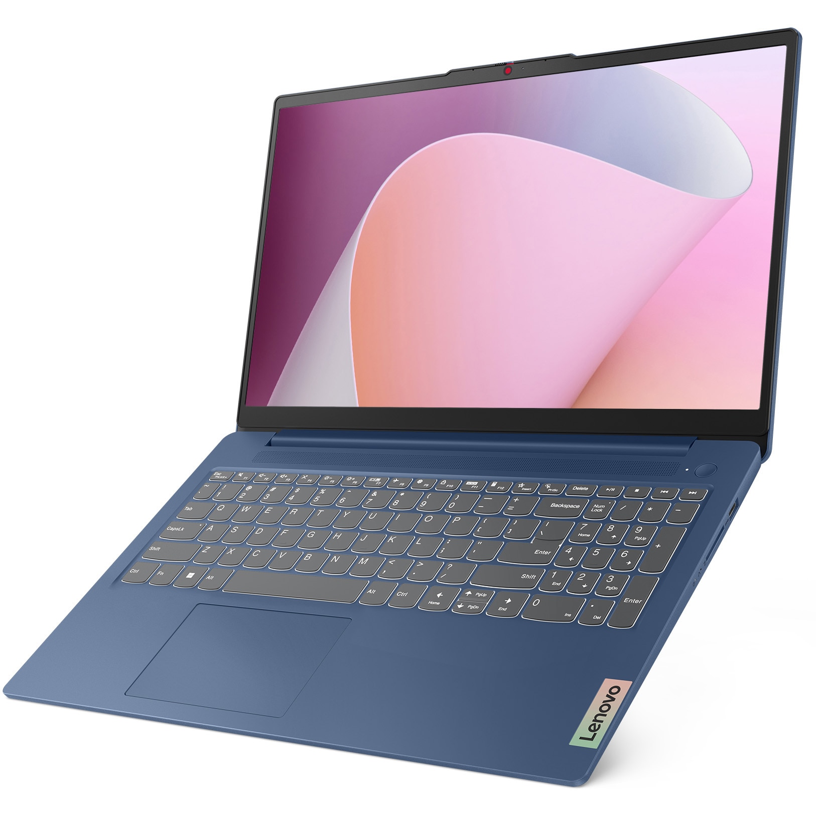 Laptop Lenovo IdeaPad Slim 3 15ABR8 cu procesor AMD Ryzen™ 5 5625U pana la 4.3GHz, 15.6'', Full HD, 8GB DDR4 RAM, 512GB SSD, AMD Radeon™ Graphics, No OS, Abyss Blue