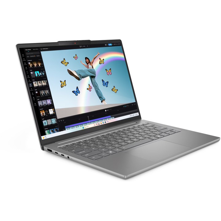 Lenovo IdeaPad Slim 5 14ARP10 Laptop, AMD Ryzen™ 5 7535HS processzorral akár 4.55GHz-ig, 14" WUXGA, IPS, 16GB DDR5 RAM, 512GB SSD, AMD Radeon™ 660M Graphics, operációs rendszer nélkül, Luna Grey