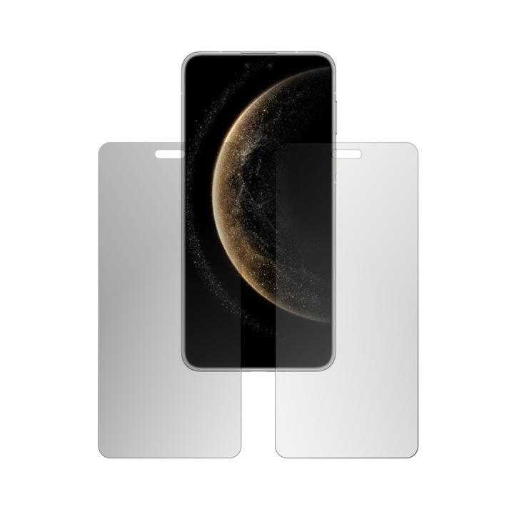 2X Folie24 képernyővédő fólia készlet, Huawei Mate 70 Pro Plus+ készülékhez, 1X Ultra-Clear + 1X matt, teljes kijelzőfedés, ragasztó, rugalmas, önregenerálódással