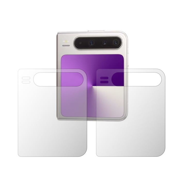 Комплект от 2x iSkinz матови протектори за екран за Huawei Pura X - подходящ за калъфи, невидим Skinz мат, против пръстови отпечатъци, антирефлексно покритие, самозалепващ се и гъвкав силиконов протектор.