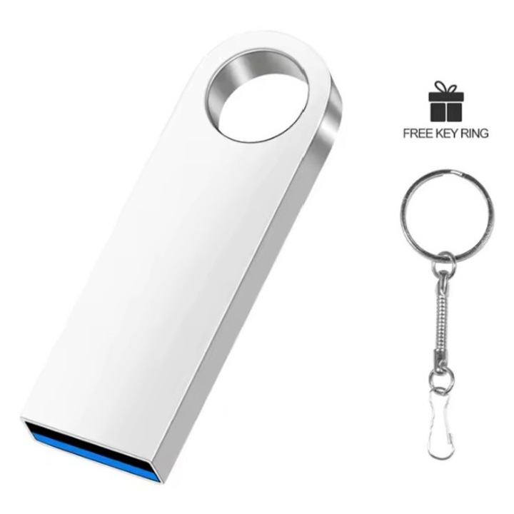 USB memória, 2TB/2000GB, szürke, fém