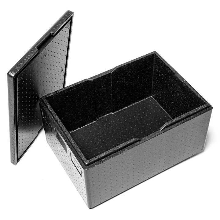 Container Negru Container izolat, Forgast, Negru, Dimensiuni 68.5x48.5x36.5 cm ...