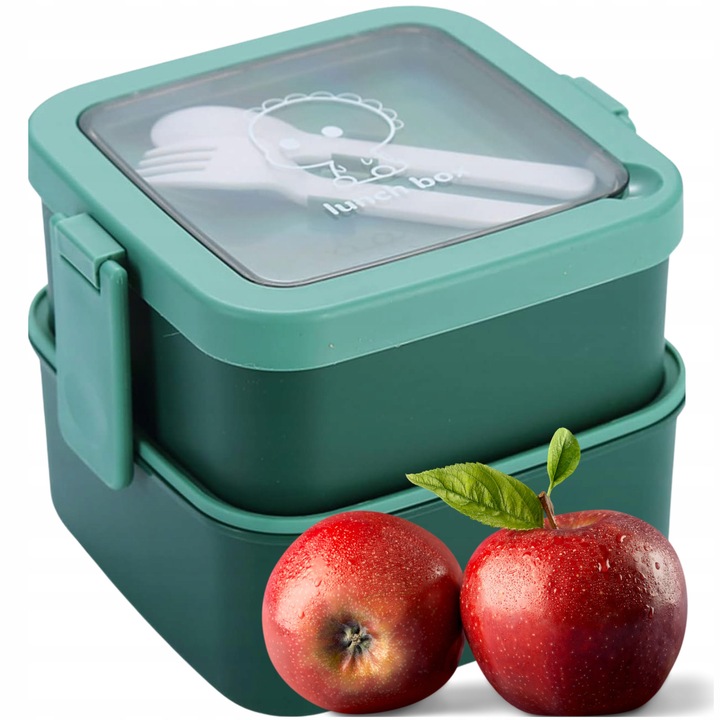 Lunch box recipient pentru pranz, cutie pentru mic dejun, cutie pentru mancare, tacamuri