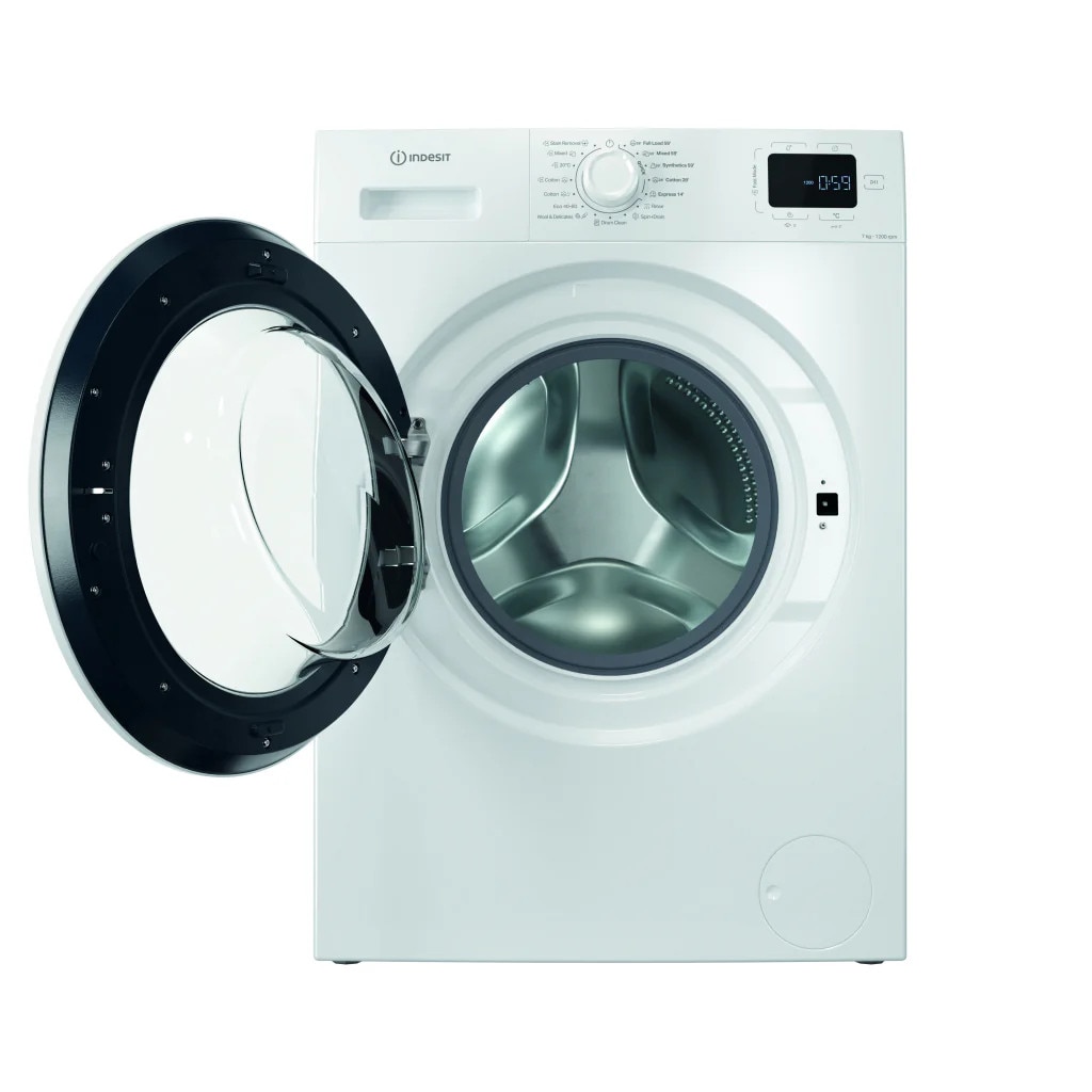Masina de spalat rufe Indesit IM 762 MY TIME EE, Steam, 5 programe rapide, 1200 rpm, 7 kg, Clasa A, Alba