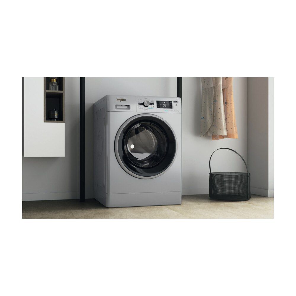 Masina de spalat rufe Whirlpool FFD 9469 SBSV EU, 6th Sense, FreshCare+, Steam Refresh, 9 kg, 1400 rpm, Clasa A, Argintie