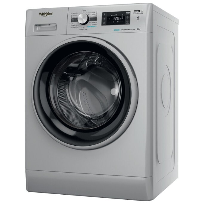 Masina de spalat rufe Whirlpool FFD 9469 SBSV EU, 6th Sense, FreshCare+, Steam Refresh, 9 kg, 1400 rpm, Clasa A, Argintie
