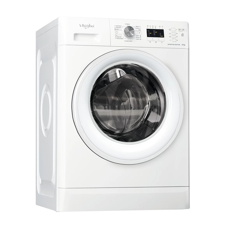 Пералня WHIRLPOOL FFL 6238W EE, 6th Sense, Отложен старт, Fresh Care+, 1200 об./мин., 6 кг, Клас D, бяла