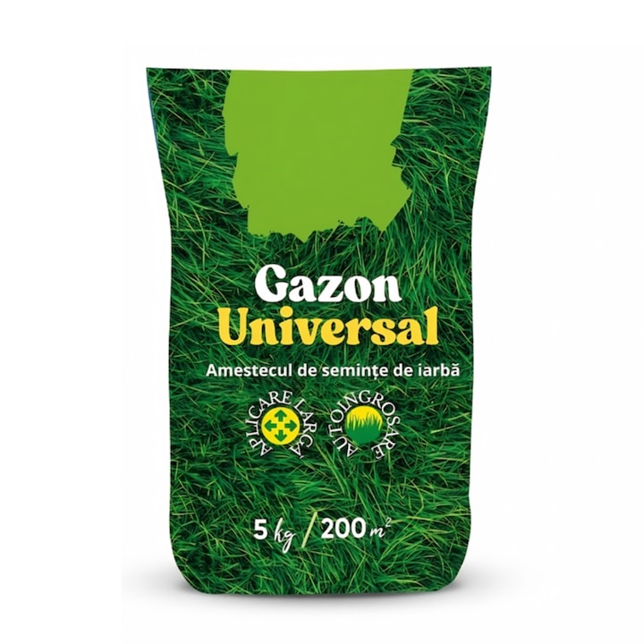 Seminte de Iarba Galaxia® Universala, 5 Kg, Seminte de gazon de 200 m² – Rezistenta la conditii atmosferice si trafic intens