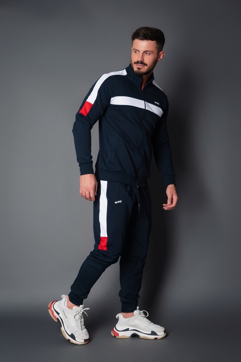 Trening Bumbac Glen Navy Bleumarin L INTL