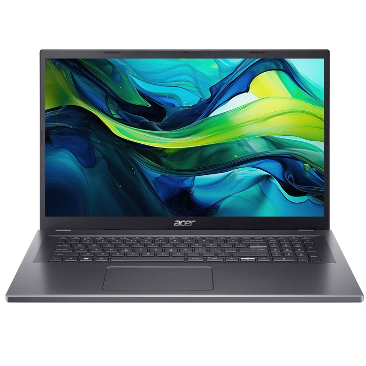 Лаптоп Acer Aspire 17 A17-51M-562E, NX.JEREX.005.1TBSSD, Windows 11 Pro, 17.3", Intel Core i5-1334U (10-ядрен), Intel Iris Xe Graphics, 16GB 4600MHz LPDDR5, Сив