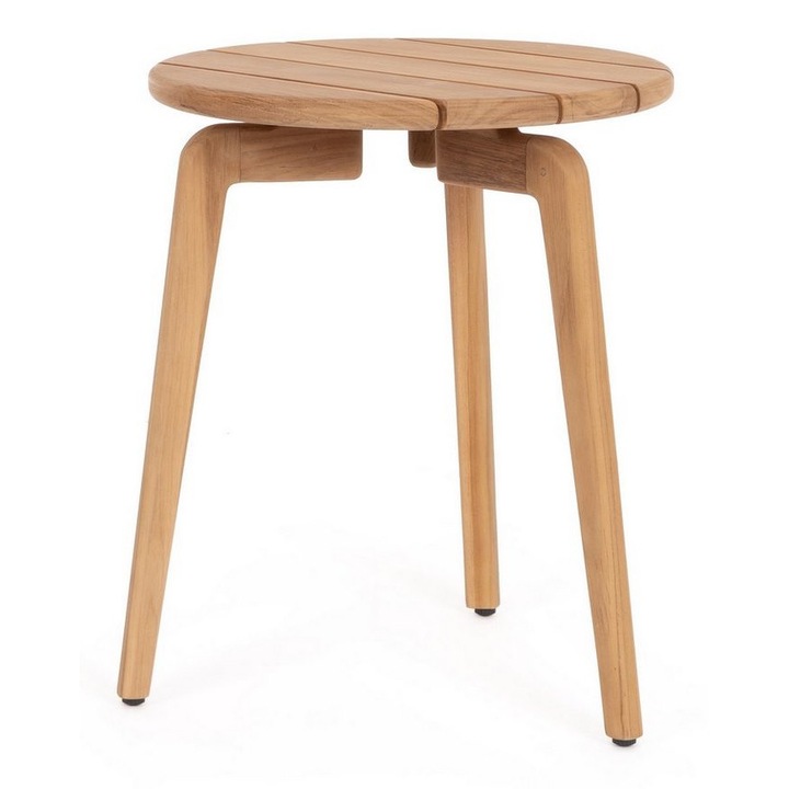 Маса Tamires, Дървена, Кафява, 47x49x55 см