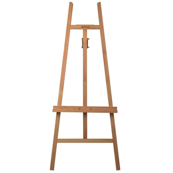 Sevalet de pictura Sevilia, 61x67x152cm, Lemn masiv de fag uns Sevalet de pictura Sevilia, 61x67x152cm, Lemn masiv de fag uns