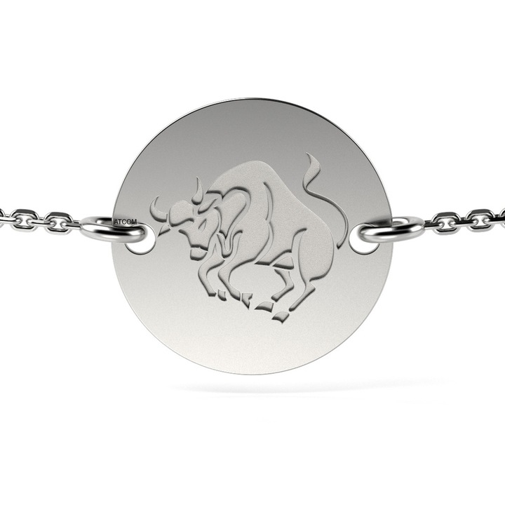 Taurus modell ezüst lánc karkötő