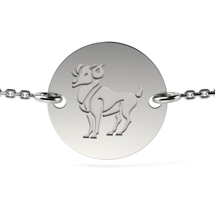 Kos fehérarany lánc karkötő