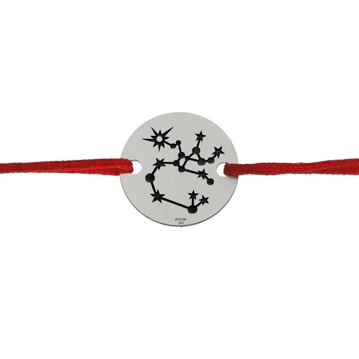 Nyilas csillagkép karkötő, fehér arany