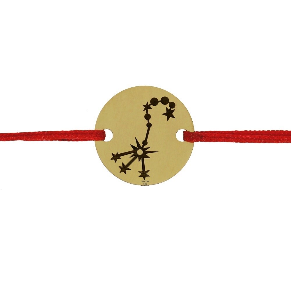 Bratara constelatia Scorpion aur galben