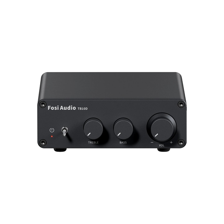Amplificator stereo, Fosi Audio, TB10D, 300W x 2, control bass si treble, 166x105x40mm, negru