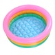 Piscina moale gonflabila pentru copii, 3 inele colorate, dimensiuni variate, multicolor