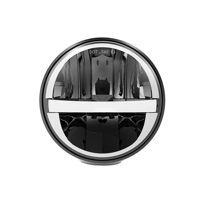 Far LED rotund, 5.75 inch, alb