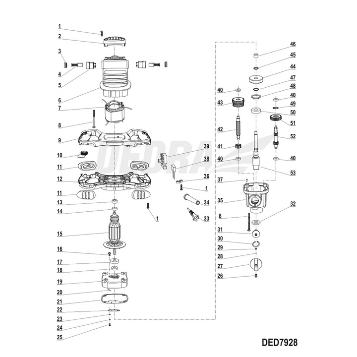 Статор Dedra, Сребрист