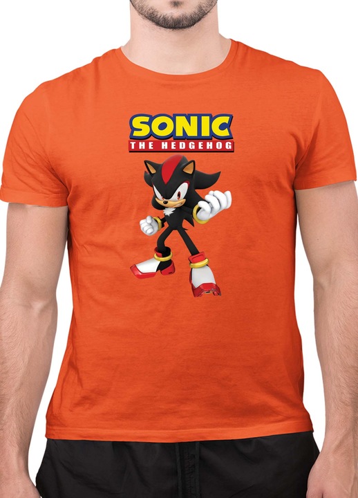Мъжка Тениска с къс ръкав Таралежът Соник SONIC the Hedgehog OPT Shadow 04, Оранжев
