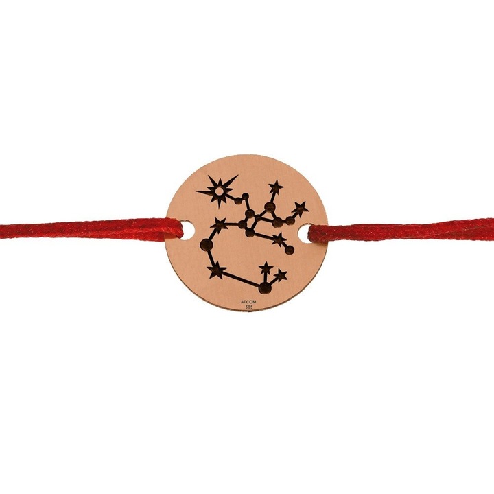 Гривна със съзвездие Стрелец, Розово златист