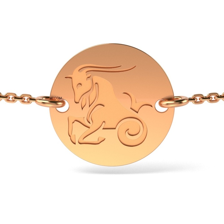 Bak rózsaszín arany lánc karkötő