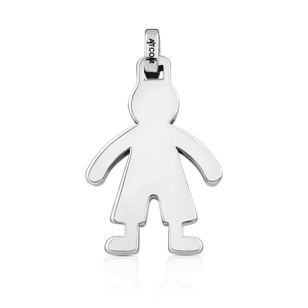 Pandantiv baietel aur alb