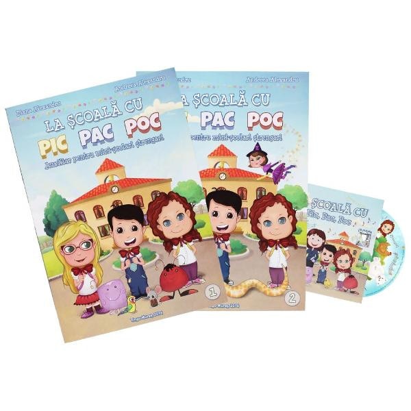 La scoala cu Pic Pac Poc vol.1+2 + CD - Diana Alexandru, Andreea Alexandru