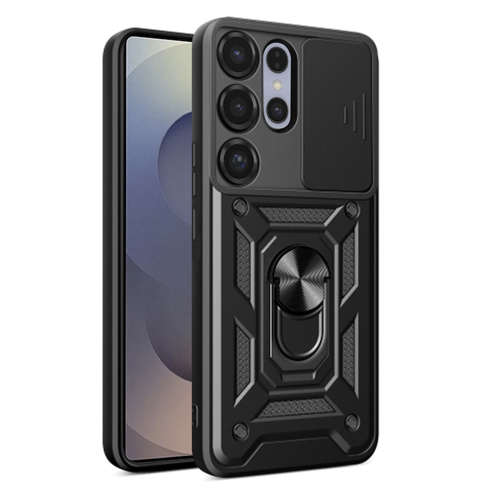 Калъф за Samsung Galaxy S25 Ultra - Smartphosis Camshield - Удароустойчив - Черен