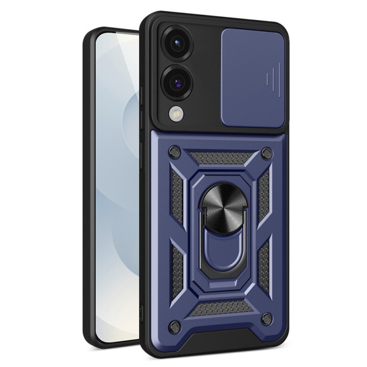 Husa pentru Samsung Galaxy S25 Edge, CamShield, Stef's Cat, Albastru