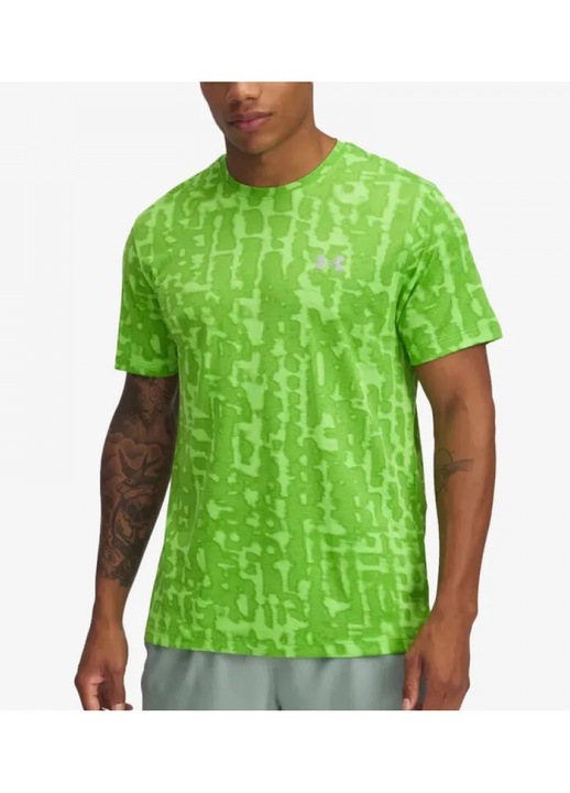 Тениска ua launch printed ss 1389687-362, XL, Зелен