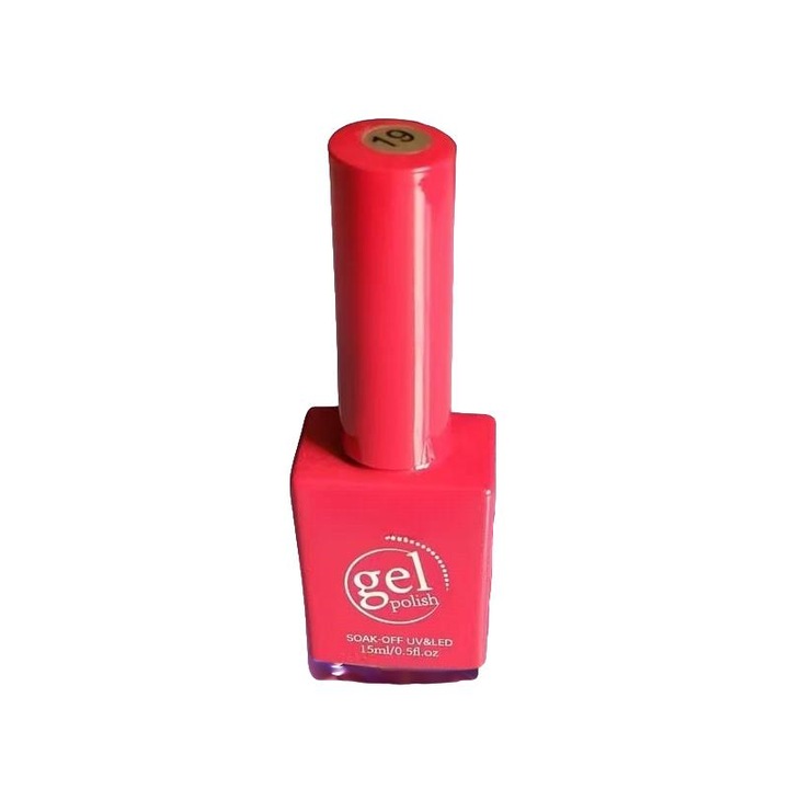 Oja semipermanenta, Soak-Off, 15ml, Rosu pruna 19