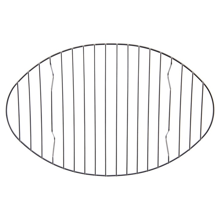 Gratar din inox pentru tava de copt, Artemis, 32,5x21x3,5cm, argintiu