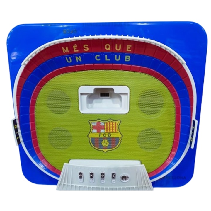 Accesoriu audio sub forma stadion FC Barcelona, mp3/mp4, model FCB-2011, contine si radio FM