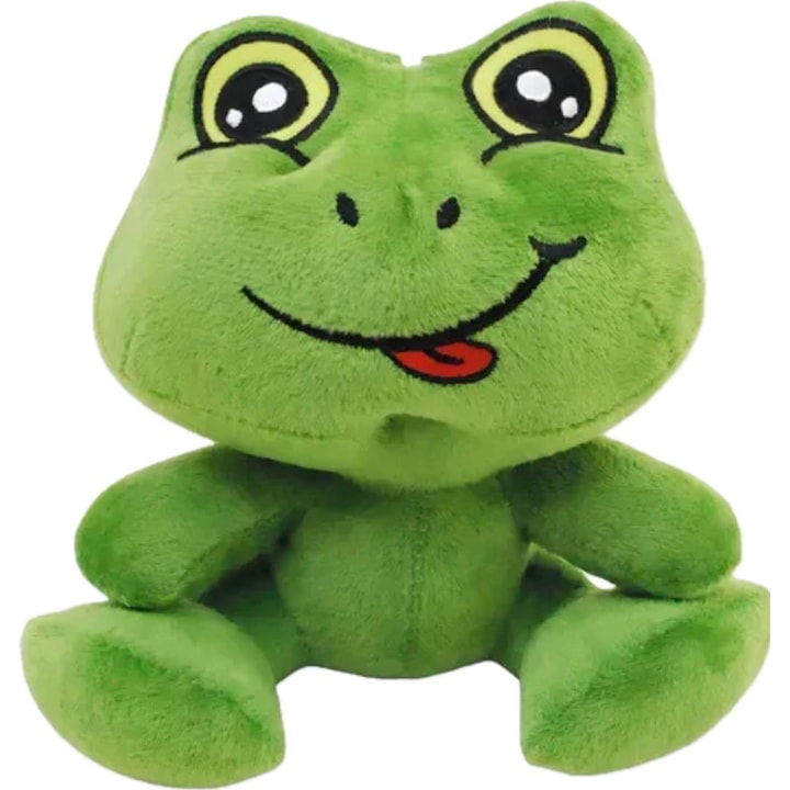 Jucarie plus, Broscuta, Verde, 18 cm