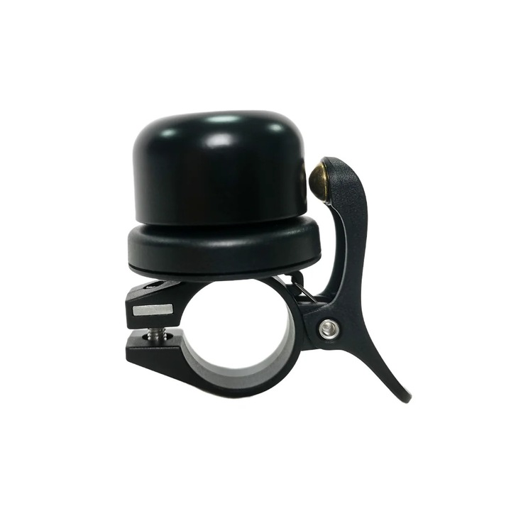 Sonerie bicicleta Hyperloq NeoBike, conectivitate cu Apple Find My, culoare neagra, dimensiuni compacte