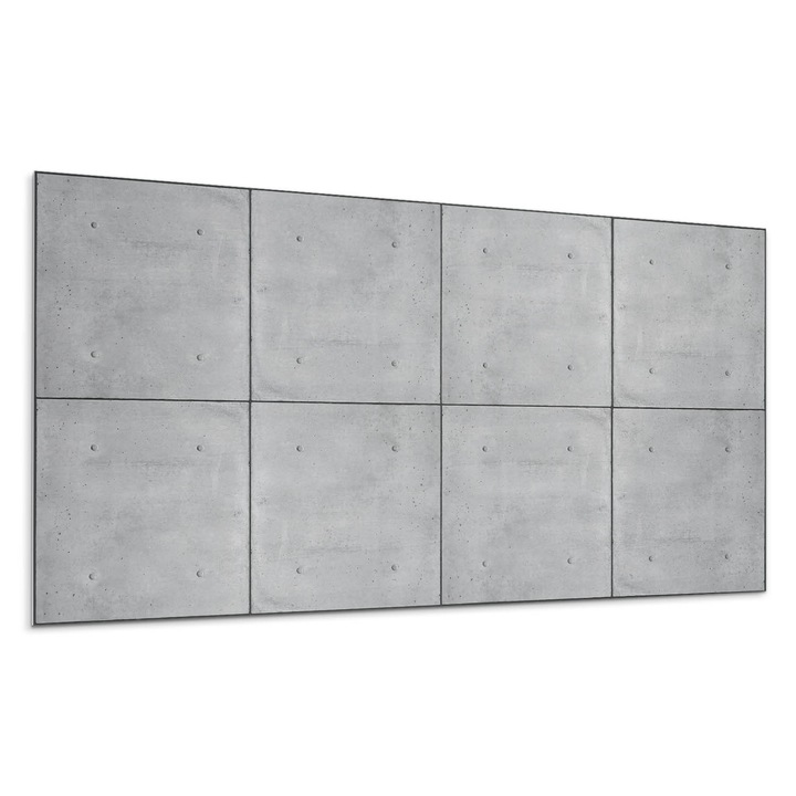 Panou lipibil perete, Wallfluent, Textura beton brut, Gri, 10x40x20, 010310540020000020198