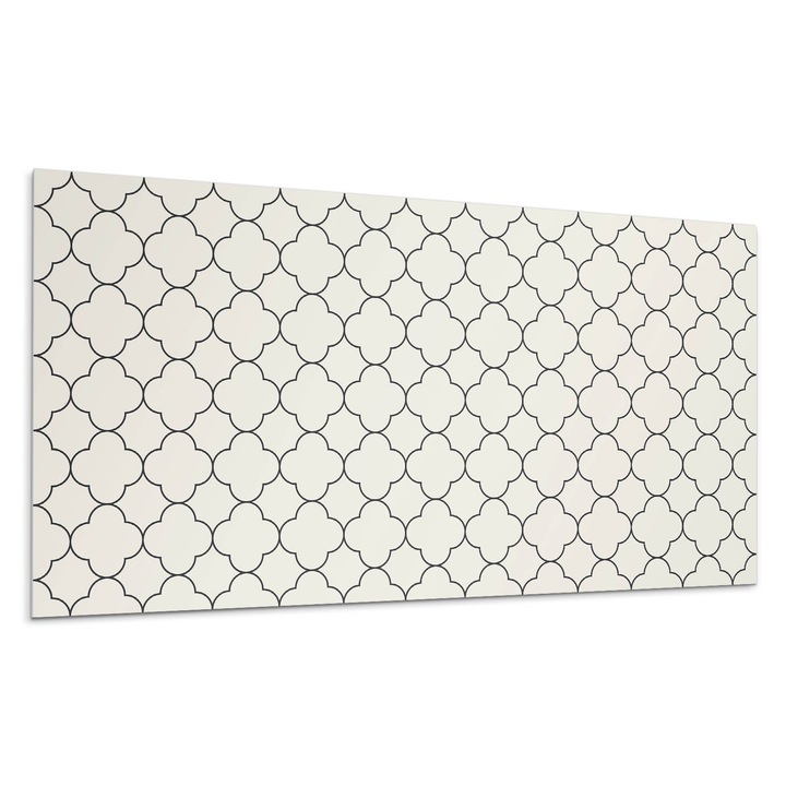 Dekoratív vinil panel, Wallfluent, Virágos hálós minta, Zöld, 120x60 cm, 010310540040000033377