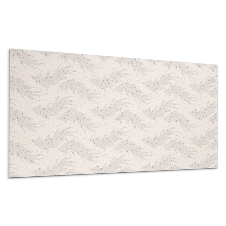 Panou decorativ autoadeziv, Wallfluent, Model de frunze pe fundal, Bej, 10x40x20, 010310540020000033520