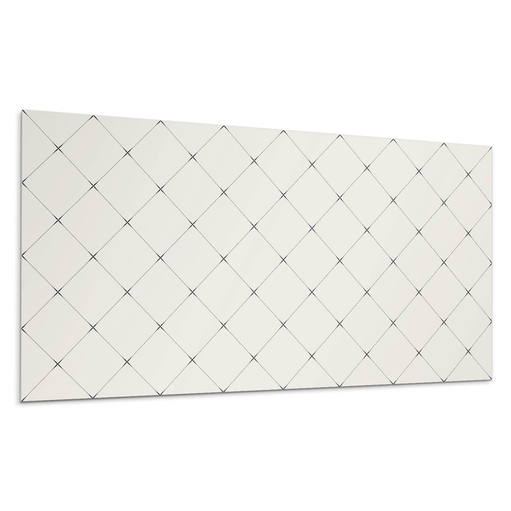 Panou decorativ autoadeziv, Wallfluent, Model geometric cu romburi, Cremos, 6x60x30, 010310540030000033388