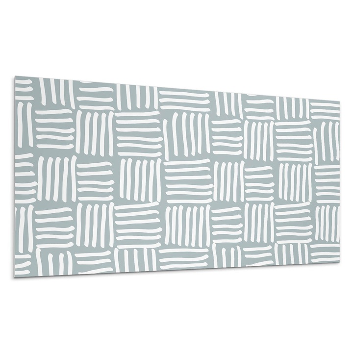 Panou vinil decorativ, Wallfluent, Model de linii geometrice, Gri, 10x40x20, 010310540020000033538