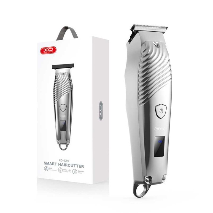 Aparat, Trimmer Barba XO (CF9) / Par, portabil, 5W, Crome Silver